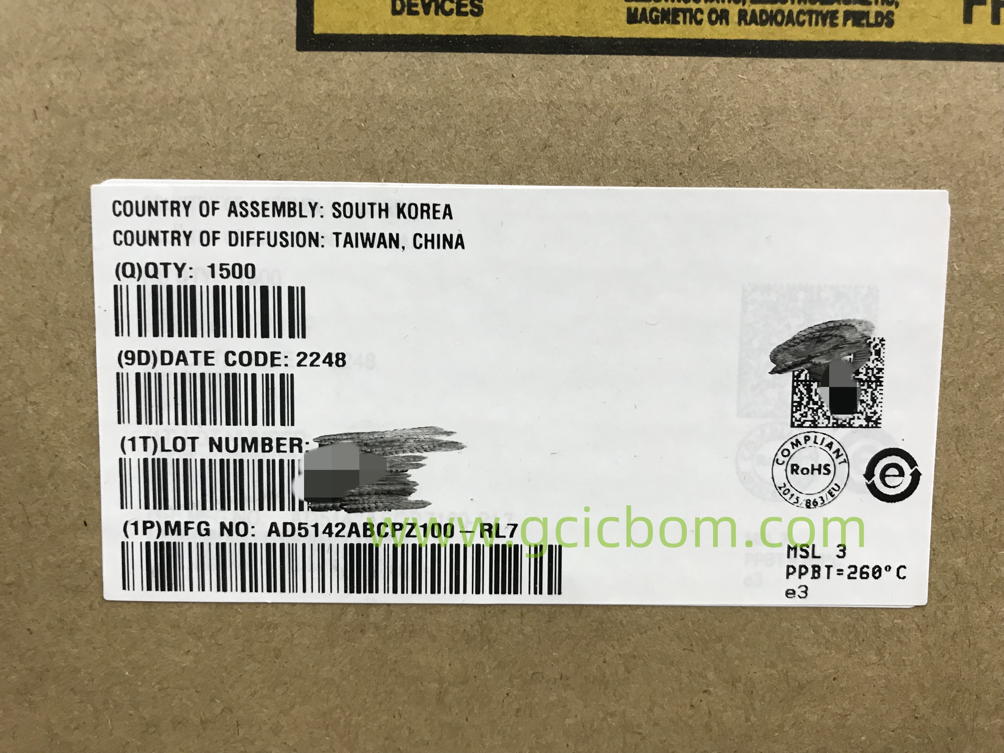 AD5142ABCPZ100-RL7